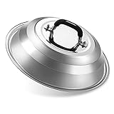 Eronli Leichte Käse-Schmelzkuppel – Langlebige, runde Dampfabdeckung mit hitzebeständigem Griff, Edelstahl-Grill-Zubehör (30,5 cm)