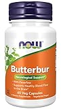 Now Foods, Butterbur ( Pestwurz mit Mutterkraut ), 75 mg, 60 vegane Kapseln, Laborgeprüft, Sojafrei, Glutenfrei, Veg