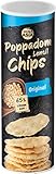 BONASIA Poppadom Lentil Chips Original – Leicht salzige Linsenchips aus 65 % Linsenmehl, glutenfrei, vegan (1 x 70 g)