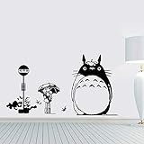 Wandtattoo Totoro Totoro Wandaufkleber 58x51cm Geeignet für Wohnzimmer Schlafzimmer Küche Kinderzimmer Familiendekoration Tap