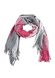 s.Oliver RED LABEL Damen Bouclé-Schal mit Karomuster pink check 1