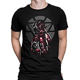 T-Shirt La Colmena 4067-IRONMAN_PUNTILLISMO (Hotcubates), B&C-E190-NEGRO -XXL-4067, Schwarz, B&C-E190-NEGRO -XXL-4067 XXL