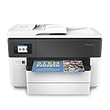HP OfficeJet Pro 7730 A3-Multifunktionsdrucker (DIN A3, Drucker, Scanner, Kopierer, Fax, WLAN, Duplex, Airprint, 500 Blatt Papierfach) weiß