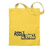 Kiwistar Dont Touch! Sonst klatsch! Tragetasche Baumwolltasche Stoffbeutel Umhängetasche Langer Henk