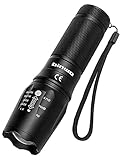 Extrem Hell LED Taschenlampe, BINWO Superhelle 2500 Lumen CREE LED Taschenlampe mit 5 Licht Modi, Tragbarer Taschenlampe LED mit Zoombar, Wasserdicht Taktische Taschenlampen für Outdoor, Camping