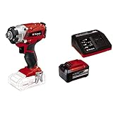 Einhell Akku-Schlagschrauber TE-CI 18/1 Li Power X-Change (Li-Ion, 18V, 0-2300 min-1, max. Drehmoment hart 140 Nm, Drehzahlregelelektronik, inkl. 5.2 Ah Akku und Ladegerät)