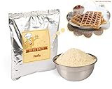 BEST BACK Backmischung für leckere Waffeln, Fertigbackmischung für Herzwaffeln, Waffel-Mischung für Brüsseler, Belgische Waffeln, Waffelmix, Waffelteig ? Nur Wasser dazu! (5x1kg)