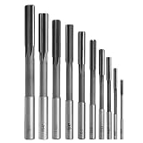 Powertool HSS Reibahle, gerader Schaft, Handreibahle, 9 Stück (2–10 mm) H7 Durable HSS Reibahlen-S