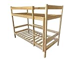 Doppelstockbett Holzbett 90x200 Hostelbett Kinderbett Jungendbett Etagenbett Stockbett Doppelbett für Erw