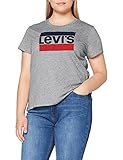 Levi's Damen The Perfect Tee T-Shirt, Sportswear Logo Smokestack Htr ,M