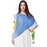 Liangbaiwan Schals für Damen Schals Chiffon Long Schal Wrap,Daisy Cute Biene, der Honig sammelt ,Dekorationsschal groß