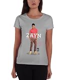 One Direction Damen ONEDTEE54LSG03 T-Shirt, grau, L