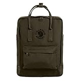 Fjällräven F23548 Re-Kanken Rucksack, Dark Olive, One Size, 38 x 27 x 13 cm, 16 L