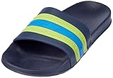 KangaROOS KangaSlide Kids Flache Sandale, dk Navy/Lime, 32 EU