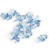 Beyond Dreams 50 Deko Schnuller 2 cm x 1 cm - Baby-Party - Tisch-Dekoration Baby-Shower - Baby-Schnuller - Einladung Taufe - Basteln - Anhänger für Kette - Mädchen Jung