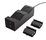 Trust Gaming GXT 250 Xbox Series X/S Controller Ladegerät, Zweifach-Ladedock, Controller Ladestation Dock für Controller, Schw