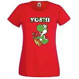 TRVPPY Damen T-Shirt Modell Yoshi - Rot 2XL