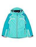 CMP Mädchen Giacca Sci Cappuccio Con Bottoncini Jacke, türkis, 176