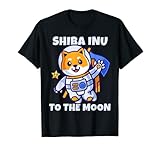 Shiba Inu zum Mond Logo Shirt Shib Skyrocketing T-S