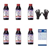 Brünte Feingrip Montagehandschuhe + 6x Original Liqui Moly 500ml Getriebeöl Gear Oil (GL4) SAE 80W 1401