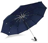 QNBD Starke Windbeständige männer 125 cm Großen Regenschirm männer Qualität Falten Automatische Regen Regenschirme Werbegeschenk Doppelschicht   B