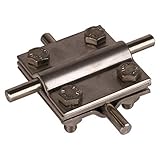 DEHN 319209 Kreuzschlüssel Union Platte Rd/FL – 10/30 mm NIRO V4, 1 Stück Kreuzstück