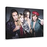 Maneskin Art Foto HD 1 Leinwand Poster Schlafzimmer Dekor Sport Landschaft Büro Zimmer Dekor Geschenk Rahmen: 30 × 45