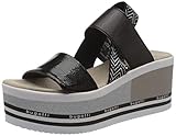 bugatti Damen 431879805000 Riemchensandalen Knöchelriemchen Riemchensandalen, Schwarz (Black/White 1020), 38 EU