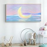 DIY 5D Diamond Painting Malen nach Zahlen Voll Kits Farbe Mond Full Drill Diamant Gemälde Kristall Strass Stickerei Kreuzstich Diamant Malerei Mosaik Kunsthandwerk Home Wand Dekor 40x80cm X1055