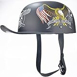 Motorradhelm Jethelm Cromwell Halbhelme ECE Zertifiziert Brain-Cap · Halbschale Jet-Helm Sturzhelm Roller-Helm Schnellverschluss Schwarz-Matt Mit Sonnenblende 3,M