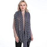 Amorar Quaste Schal Frauen Winter Dicke Gestrickte Woll Infinity Schal Kreis Loop Schals Shaw Wrap Halstücher Schlauchschal Halswärmer,EINWEG Verpackung