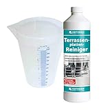 HOTREGA Terrassenplatten-Reiniger 1 L, Messbecher 1 L SET - Für S