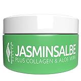 Jasminsalbe | Augencreme gegen Augenringe und Augenschatten | Jasmin Salbe gegen Tänensäcke, Schlupflid, Krähenfüße | 100