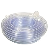 as - Schwabe Schlauch-Wasserwaage 10 m – Schlauch-Waage aus PVC, glasklar 8 x 1,5 mm – Schlauch-Nivelliergerät inklusive Trichter & zwei Stöpseln – Ideal zum Ausfinden der gleichen Höhe I 12714