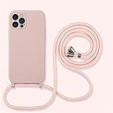 Alihtte Handykette Handyhülle für iPhone Se 2020/7/8 mit Kordel zum Umhängen Smartphone Necklace Hülle Silicone Schutzhülle mit Band Schnur mit Case zum umhängen Handykette für Apple iPhone 8 S