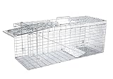 Elbe Safe Marderfalle lebend, Lebendfall für Marder, lebende Tierfalle aus Draht, verzinkt, bissfest, Katzenfall, Fuchsfalle, Hasenfalle, Waschbärfalle, 80x29x30 cm, 1 Falltür, Handgriff, w