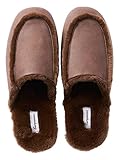 Hausschuhe aus Baumwolle Pu. Fussel Slipper Winter Interieur Warm Plüsch Dicke Untere Rutsch Herren Baumwollschuhe Paar Hausschuhe Hausschuhe aus Baumwolle ( Color : Dark Coffee , Size : 27.5cm )