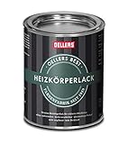 OELLERS Premium Heizkörperlack | Vergilbungsschutz | glänzend | temperaturbeständig | beste Ergebnisse für exklusive Oberflächen, 1 Liter, RAL 7016