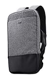 Acer Travel Backpack / Rucksack (geeignet für bis zu 14 Zoll, separate Taschen, seitlicher Tragegurt, wasserabweisend, perfekt für unterwegs) grau/schw