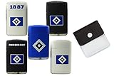 HSV Original Sturmfeuerzeuge Hamburger SV nachfüllbar Blaue Jetflamme Set 3 Stück + Gratis Taschenascher von der Marke SweedZ