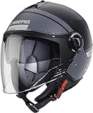 Caberg Helm Riviera V4 Elite matt schwarz/anthrazit/grau XS