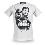 The Walking Dead Herren Sorry Brother T-Shirt, Weiß, (Herstellergröße: Medium)