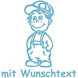 Personalisierbarer Babyaufkleber mit eigenem Wunschtext & Name selbst gestalten - Farbe, Motiv, Schriftart, Größe wählbar - Baby an Bord Aufkleber fürs Auto, Lack, Heckscheibe, Autofenster, wetterfest, lange Lebensdauer, einfache Montage - Autoaufkleber 10 (anpassbar)