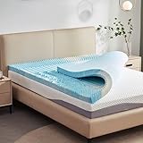 SETORE Topper 180x200cm, 7,5CM Höhe Matratzen Topper 180x200 Hart Weich Visco Schaum Matratzentopper für Matratzen & Boxspringbett, Gel Memory Foam Mattress Topper, 5 Zonen Orthopädische Bett Topp