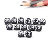 Hicollie 20x Mini Gartendeko Prinzessin Mononoke Baum Elfen Puppe Micro Landschaft Ornament aus Harz für Puppenhaus Puppenhausmöbel Gartenmöbel Deko G