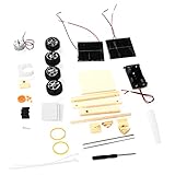 Autuncity DIY Science Experiment Solar Power Car Kit, Elektromotor Montage Solar Powered Kit Feine Handwerkskunst für Jugendliche fü