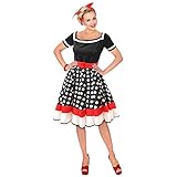 Widmann – Kostüm 50er Jahre, Kleid mit Petticoat, Gürtel, Rock ‘n Roll, 50er Jahre Mode, Mottoparty,