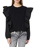 VERO MODA Damen VMDANNA LS Sweat JRS GA Pullover, Black, L
