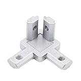3D-Drucker Teile Zubehör, 4 Stück T-Schlitz Aluminiumprofil 3-Wege 90 Grad Inneneckhalterung Innenverbinder f/Alu-Profil Kompatibel mit 3D-Drucker (Größe: EU 2020) ( Color : EU 2020 , Size : EU 2020 )