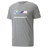 PUMA Herren BMW MMS Essentials Logo Tee T-Shirt, Mittelgrau meliert, 3X-Larg